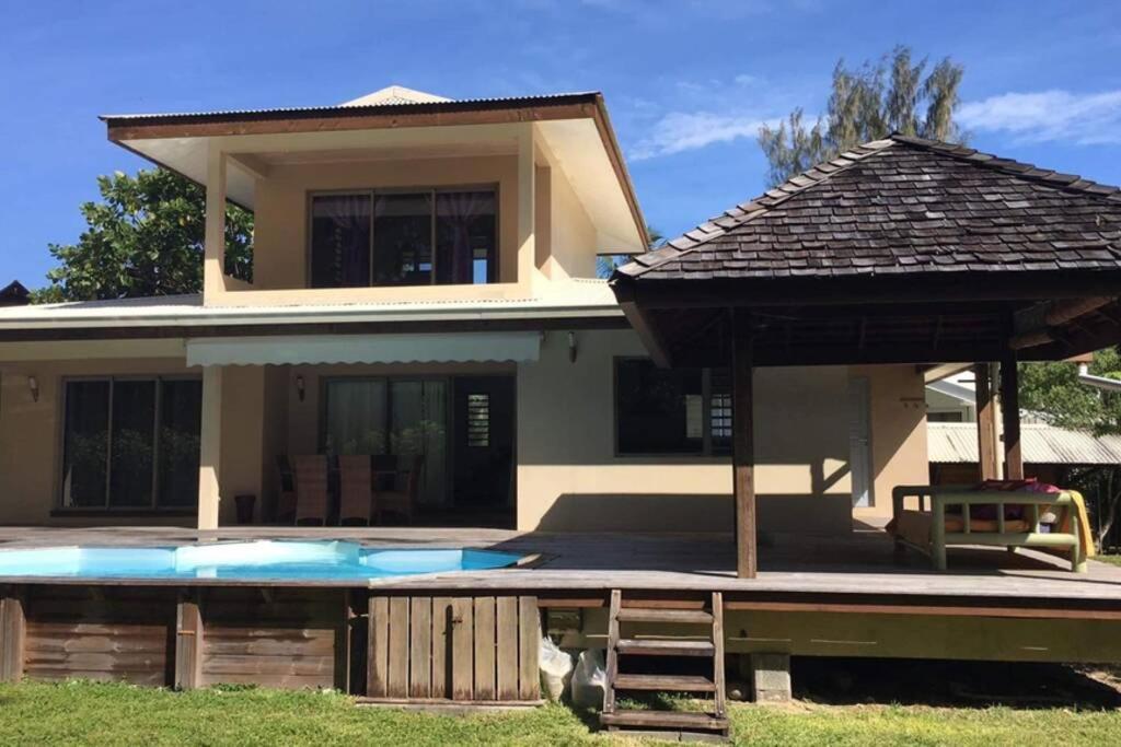 Moorea Temae Villa Walking Dist Beach And Golf Bagian luar foto